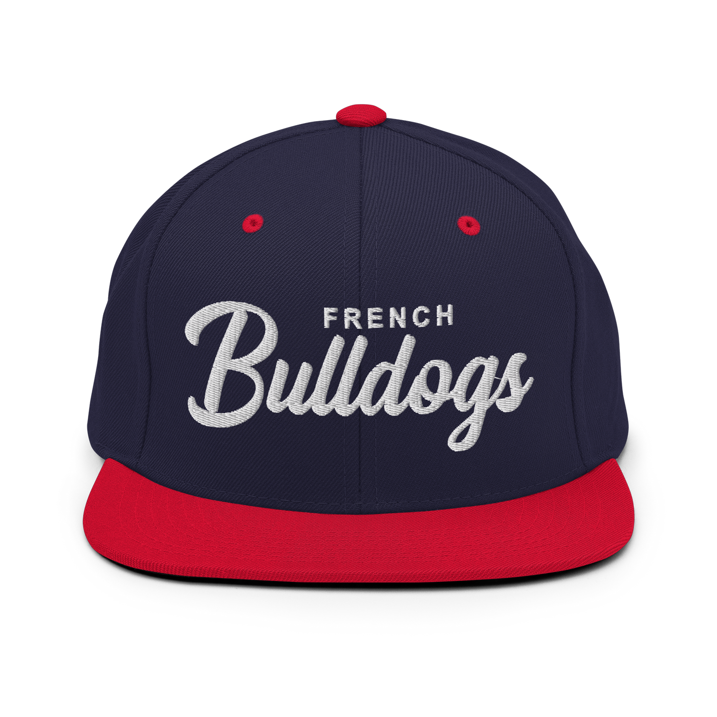 French Bulldogs Retro Snapback, Embroidered Print