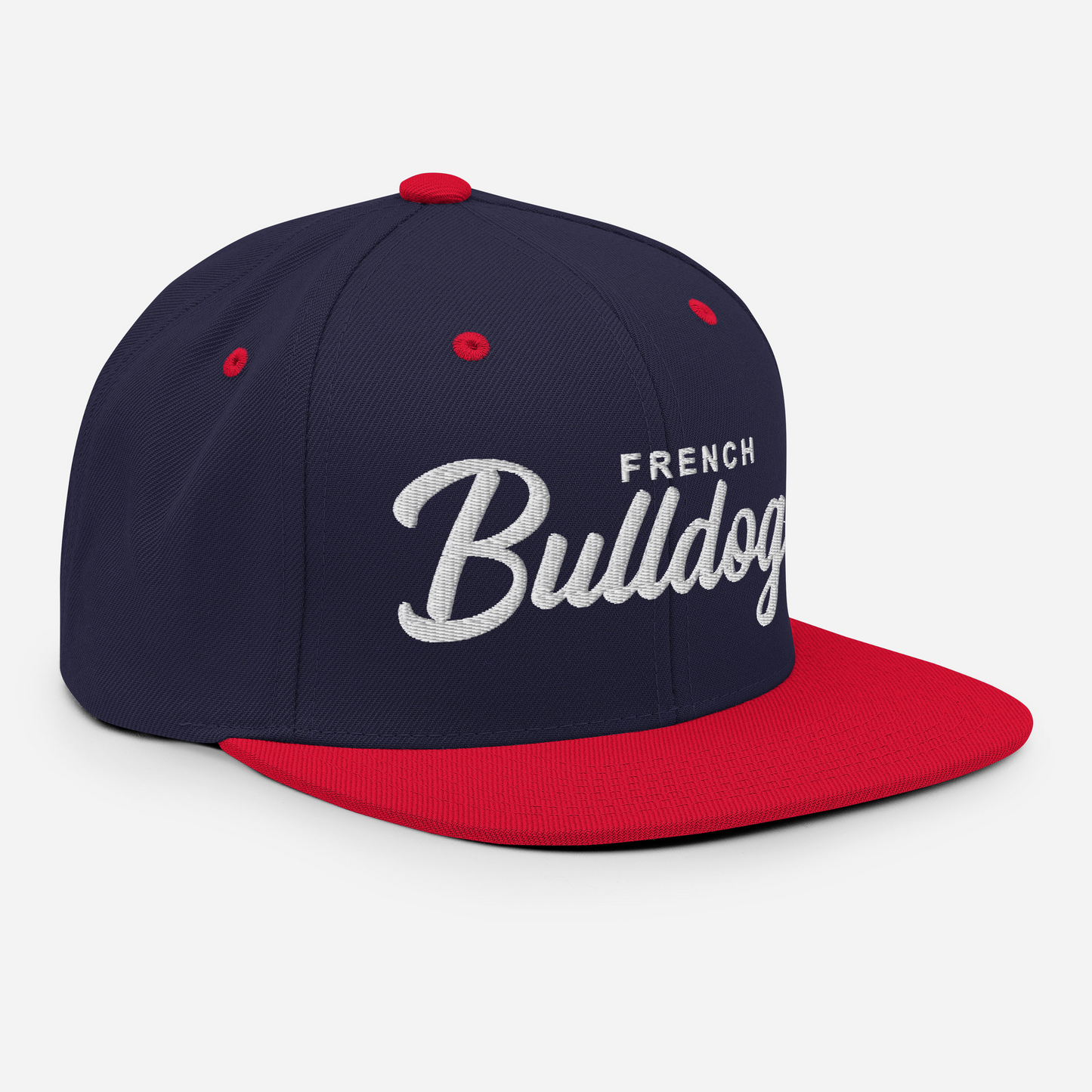 French Bulldogs Retro Snapback, Embroidered Print