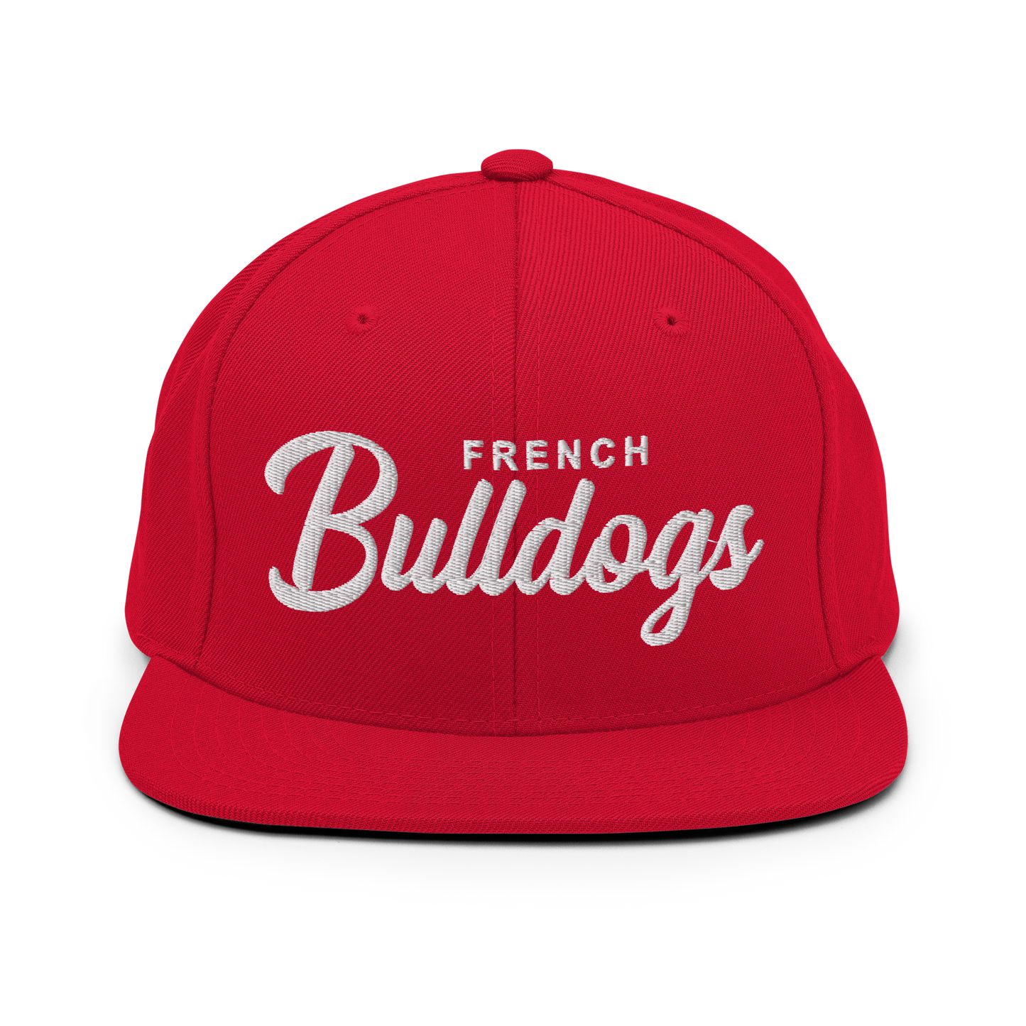 French Bulldogs Retro Snapback, Embroidered Print