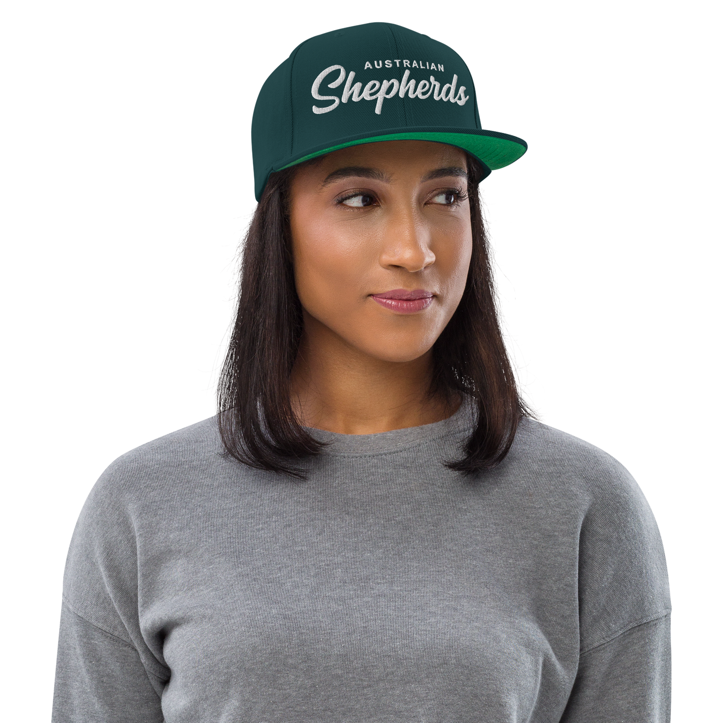 Australian Shepherds Retro Snapback, Embroidered Print